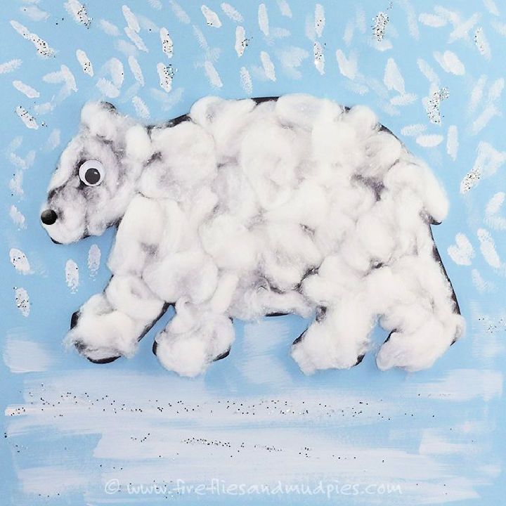 Urso polar para impressão grátis para crianças em idade pré-escolar