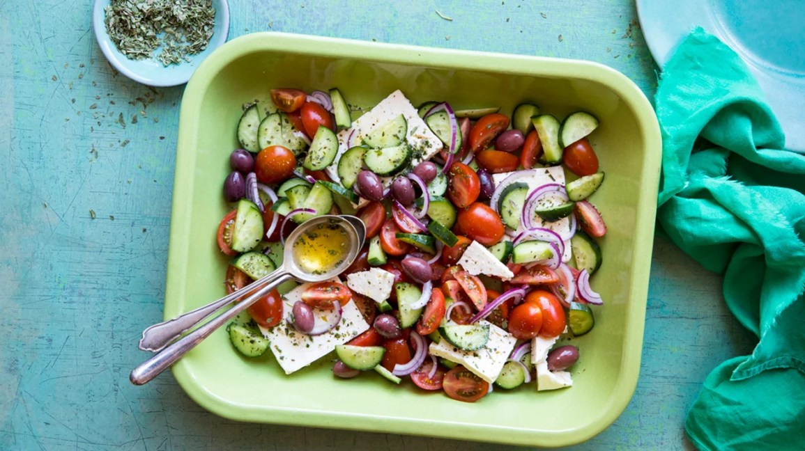 Salada no estilo grego
