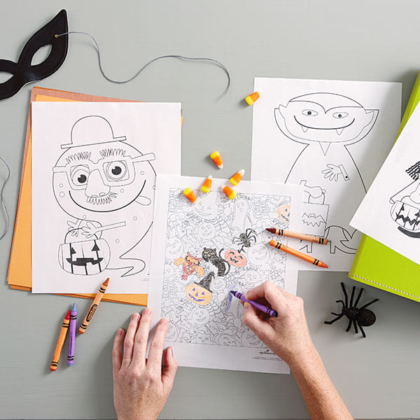 Livro para colorir de Halloween