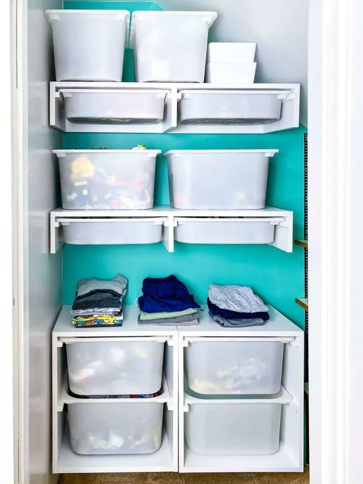 30 prateleiras baratas de armário DIY: faça uma prateleira de armário