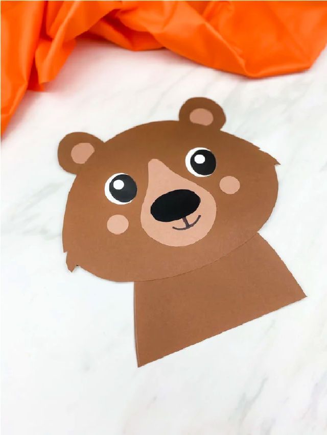 faça artesanato de urso para crianças
