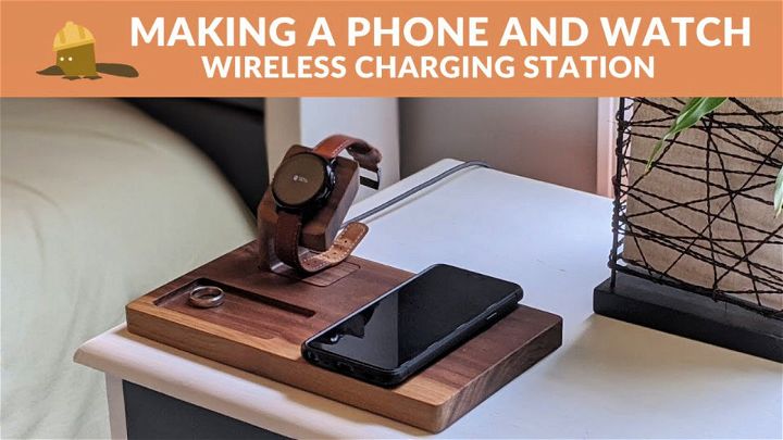 Phone e SmartWatch Hidden Wireless Charging Station